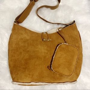 GAP Brown Hobo Bag with adjustable leather strap
